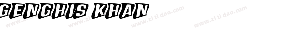 Genghis Khan字体转换